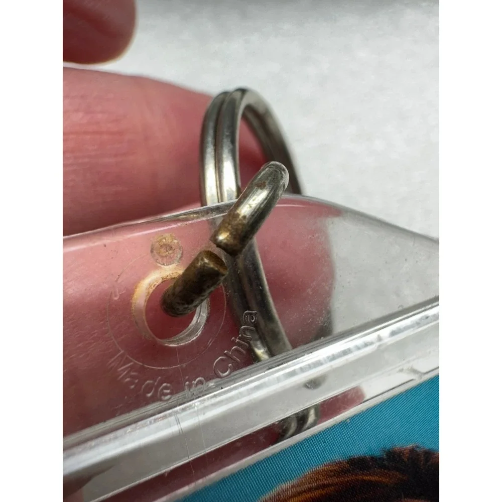 Clear Photo Insert‎ Keychain Easy Snap In Assembly with Ring